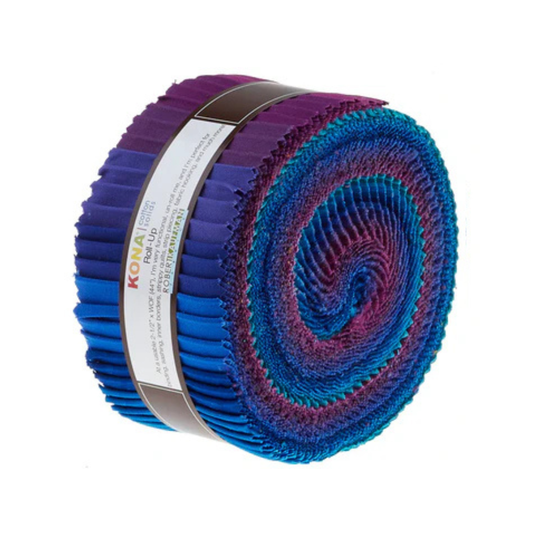 Roll Ups: Kona® Cotton - Peacock Palette
