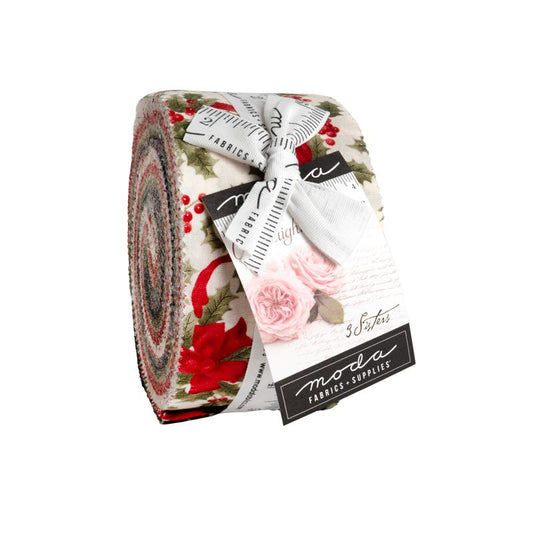 Candlelight Christm Jelly Roll by 3 Sisters for Moda