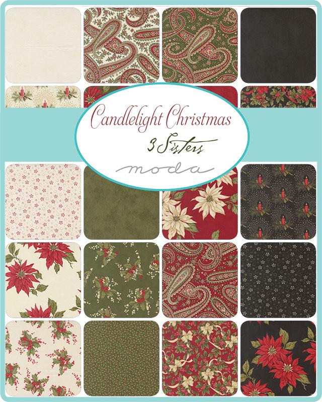 Candlelight Christmas Jelly Roll by 3 Sisters for Moda