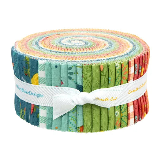 First Blooms 2.5" Rolie Polie by Heather Peterson for Riley Blake Designs