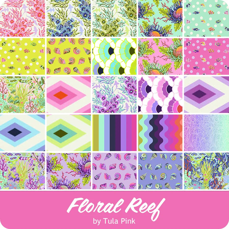Floral Reef 2.5" Design Roll Tula Pink for FreeSpirit Fabrics