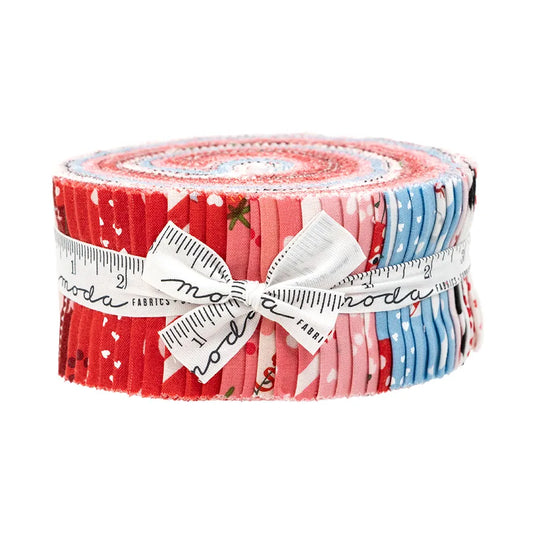 Funny Valentine Jelly Roll by Lizzy House for Moda Fabrics