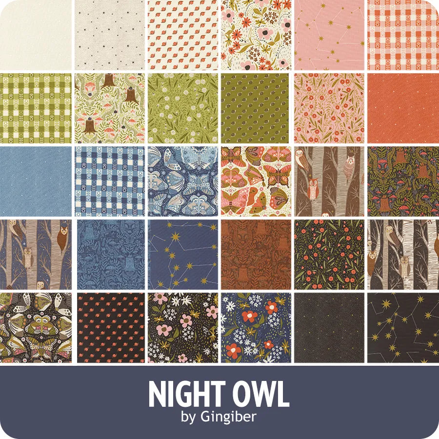 Night Owl Jelly Roll by Gingiber for Moda Fabrics