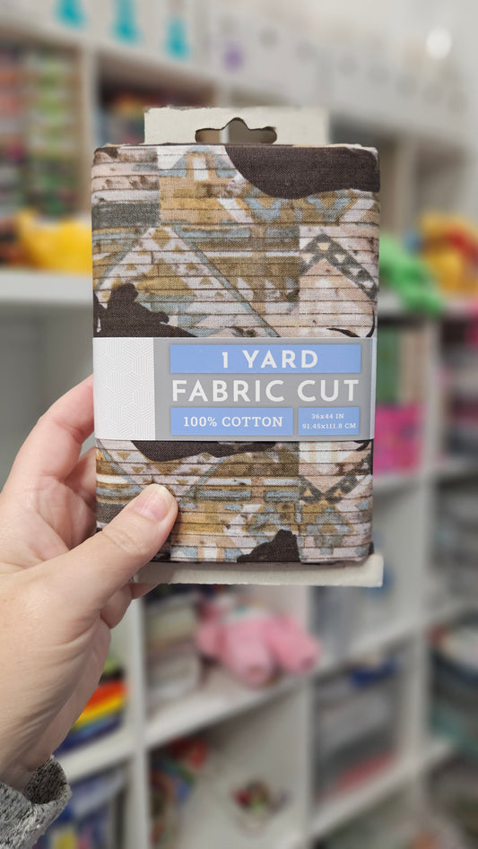 David Textiles Cotton Precut Moose Bear Fabric 1 yd X 44"