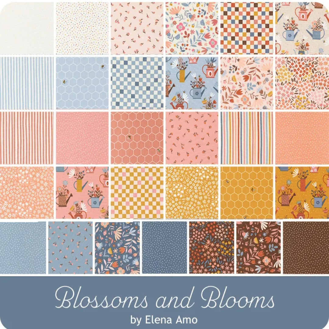Blossoms & Blooms Jelly Roll by Elena Amo for Moda Fabrics