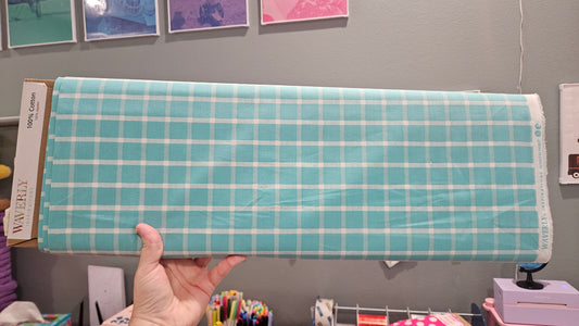 WV PR Picnic Plaid Rev Aqua by Waverly
