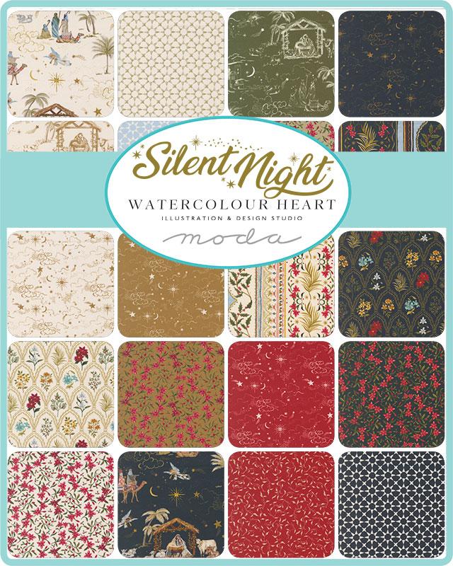 Silent Night Jelly Roll by Watercolour Heart for Moda