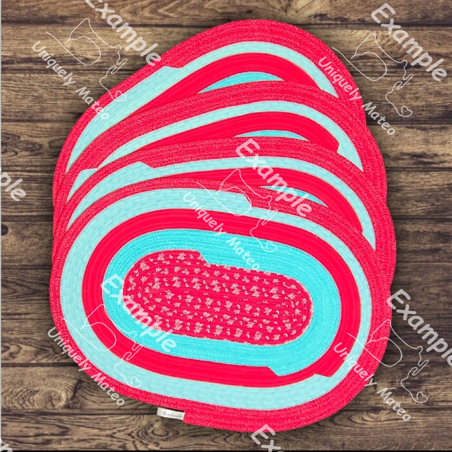 Custom Jelly-Roll Rug Placemat