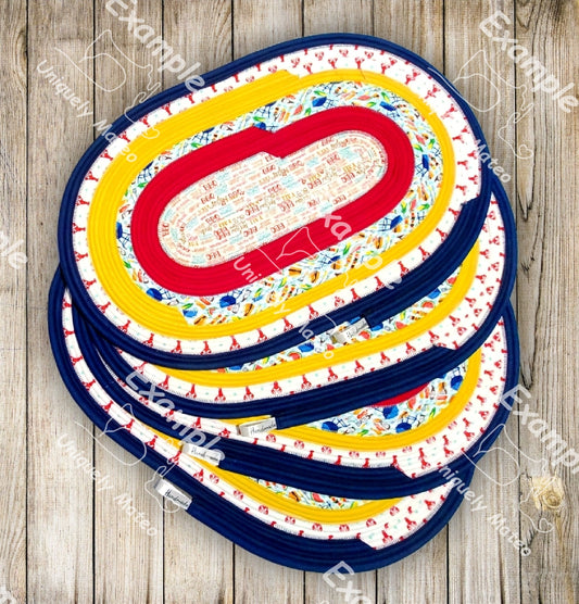 Custom Jelly-Roll Rug Placemat