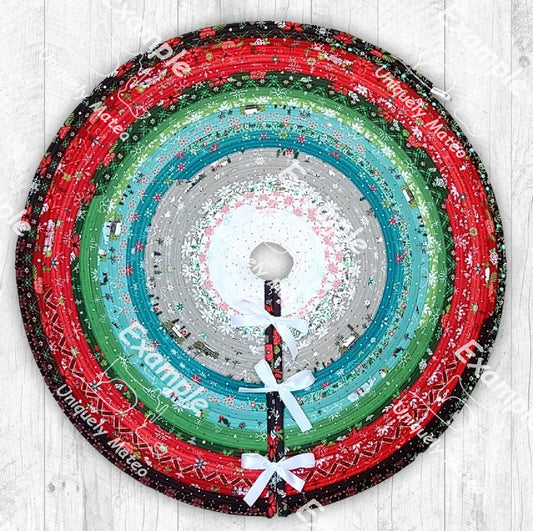 Custom Jelly Roll-Rug Tree Skirt