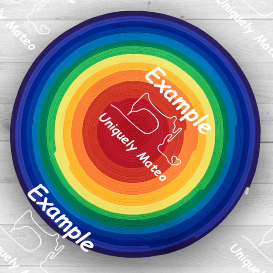 Custom Circle Jelly-Roll Rug