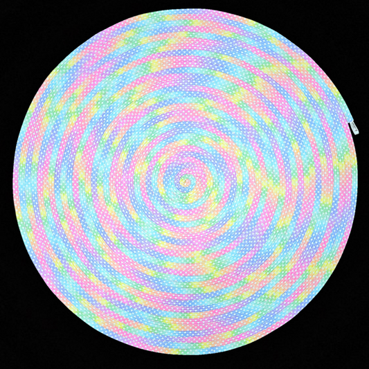 Pastel Hearts Jelly-Roll Rug