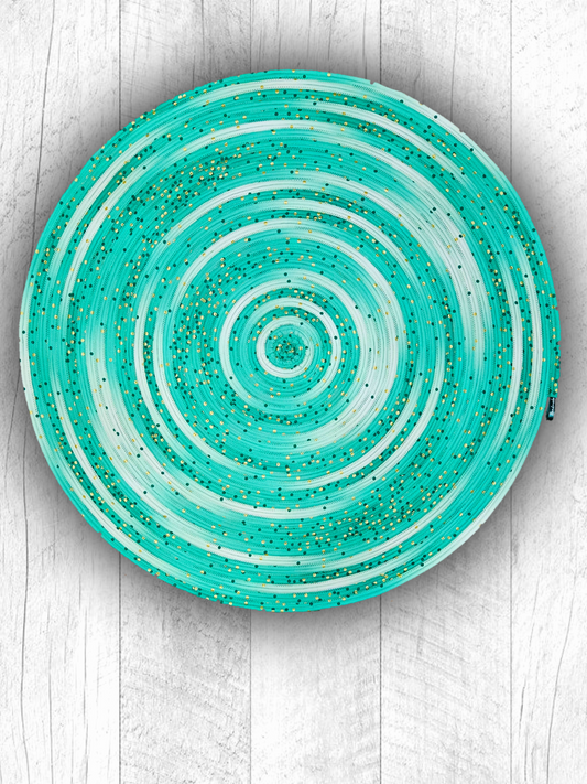 Mint Ombre Confetti Jelly-Roll Rug