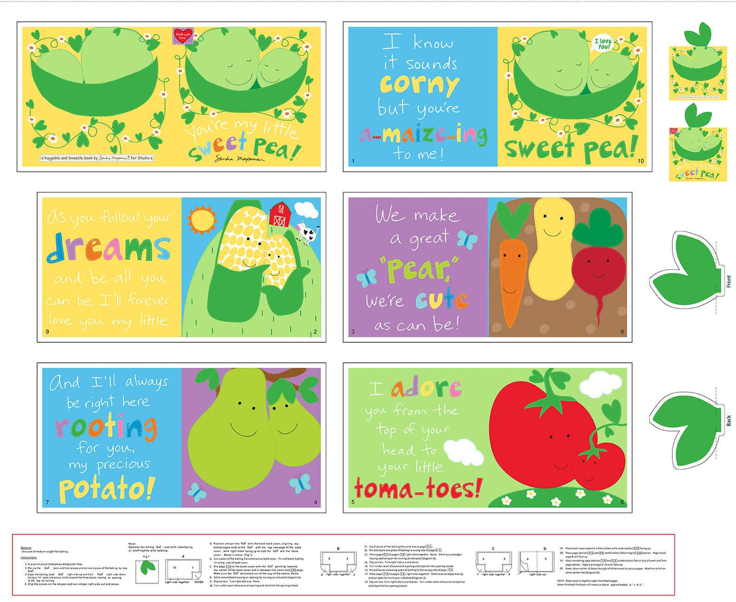 You're My Little Sweet Pea 36 Inch Book