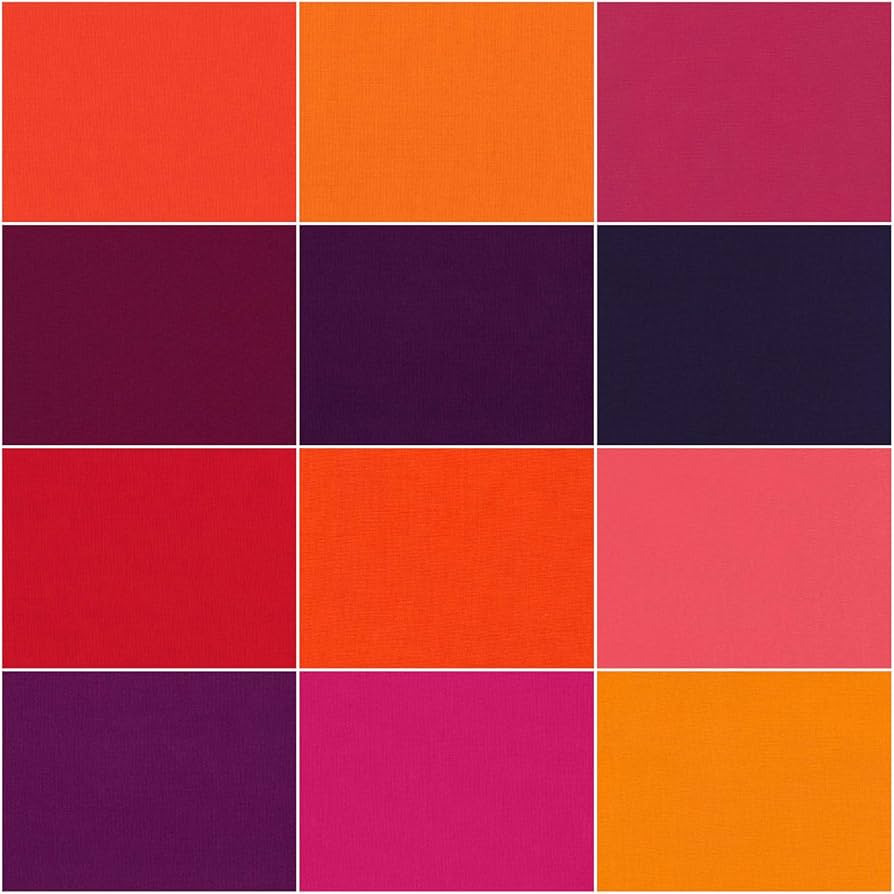 Robert Kaufman Kona Cotton Solids Birds of Paradise Roll Up