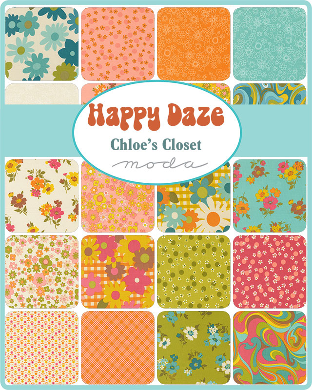 Happy Daze Jelly Roll by Chloe's Closet for Moda
