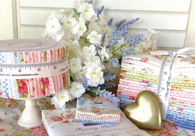 Memory Lane Jelly Roll by Brenda Riddle Designs for Moda