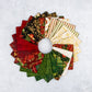 Poinsettias at Christmas 2 1/2" Rolie Polie