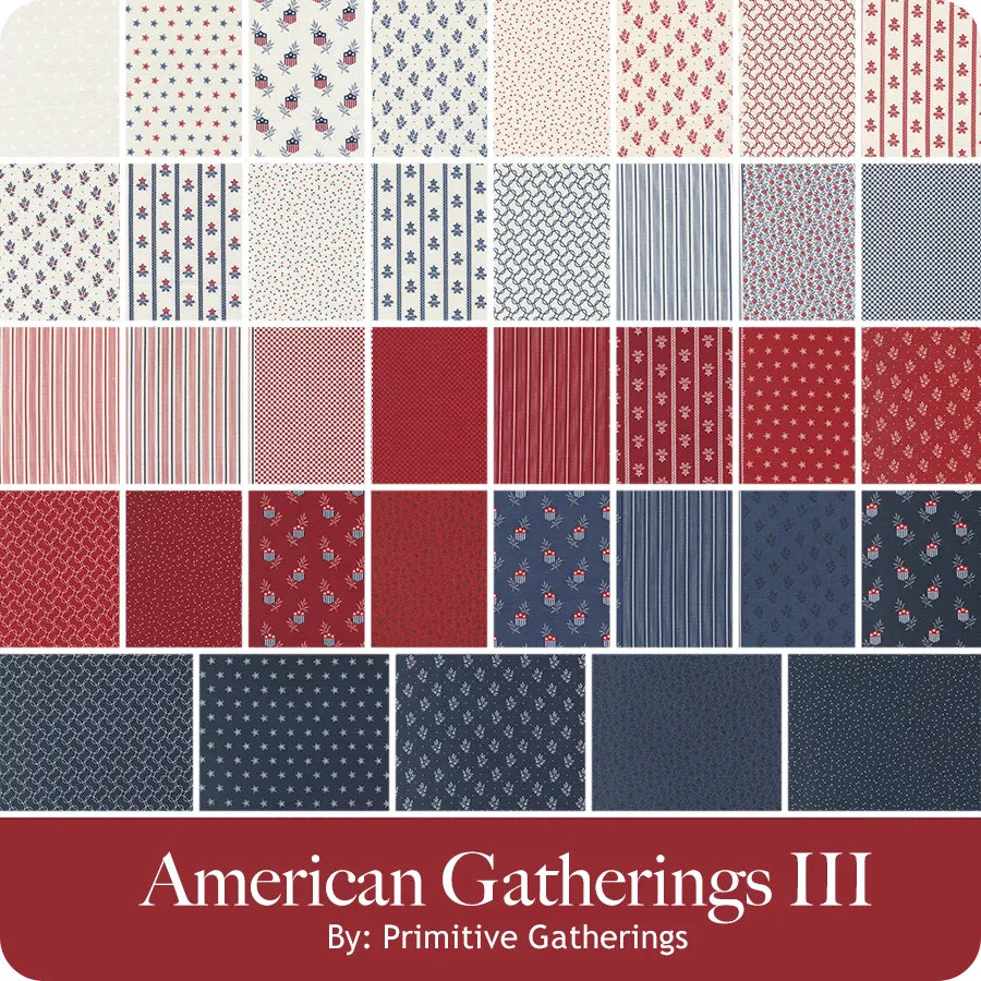 American Gatherings III Jelly Roll by Primitive Gatherings for Moda Fabrics