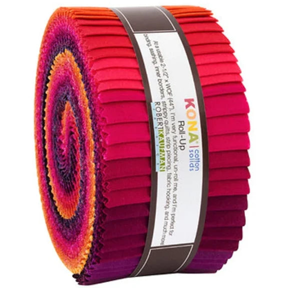 Robert Kaufman Kona Cotton Solids Birds of Paradise Roll Up