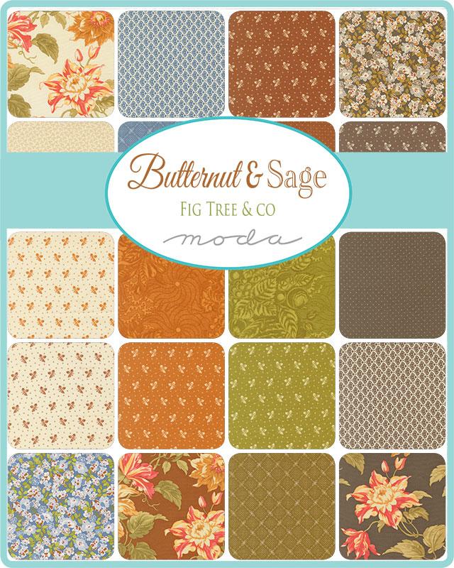 Butternut and Sage Jelly Roll by  Fig Tree Co for Moda