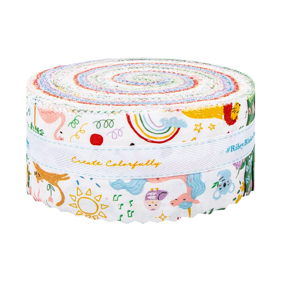 Get Your Cray-On With Crayola 2.5" Rolie Polie Crayola for Riley Blake Designs