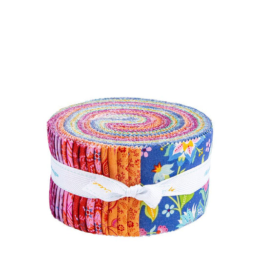 Kipling Gardens 2 1/2" Rolie Polie by Lily Ashbury for Riley Blake Designs