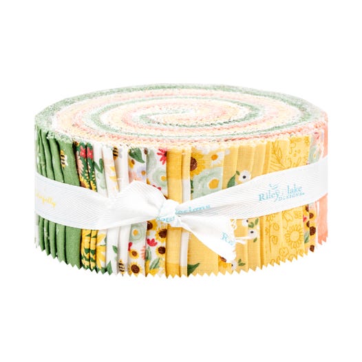 Homemade 2.5" Rolie Polie
Echo Park for Riley Blake Designs