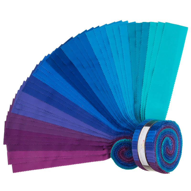 Roll Ups: Kona® Cotton - Peacock Palette