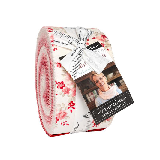 Petals and Polka Dots Jelly Roll by Bunny Hill Designs for Moda