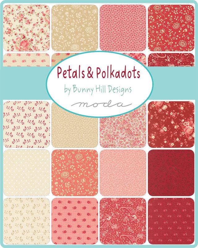 Petals and Polka Dots Jelly Roll by Bunny Hill Designs for Moda
