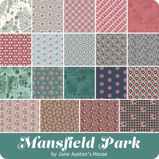 Mansfield Park 2.5" Rolie Polie
Jane Austen's House for Riley Blake Designs