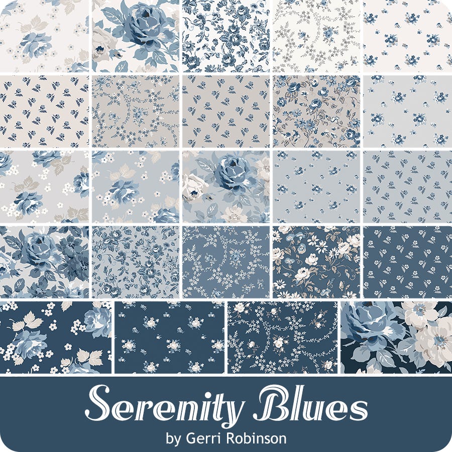 Serenity Blues 2.5" Rolie Polie
Gerri Robinson for Riley Blake Designs