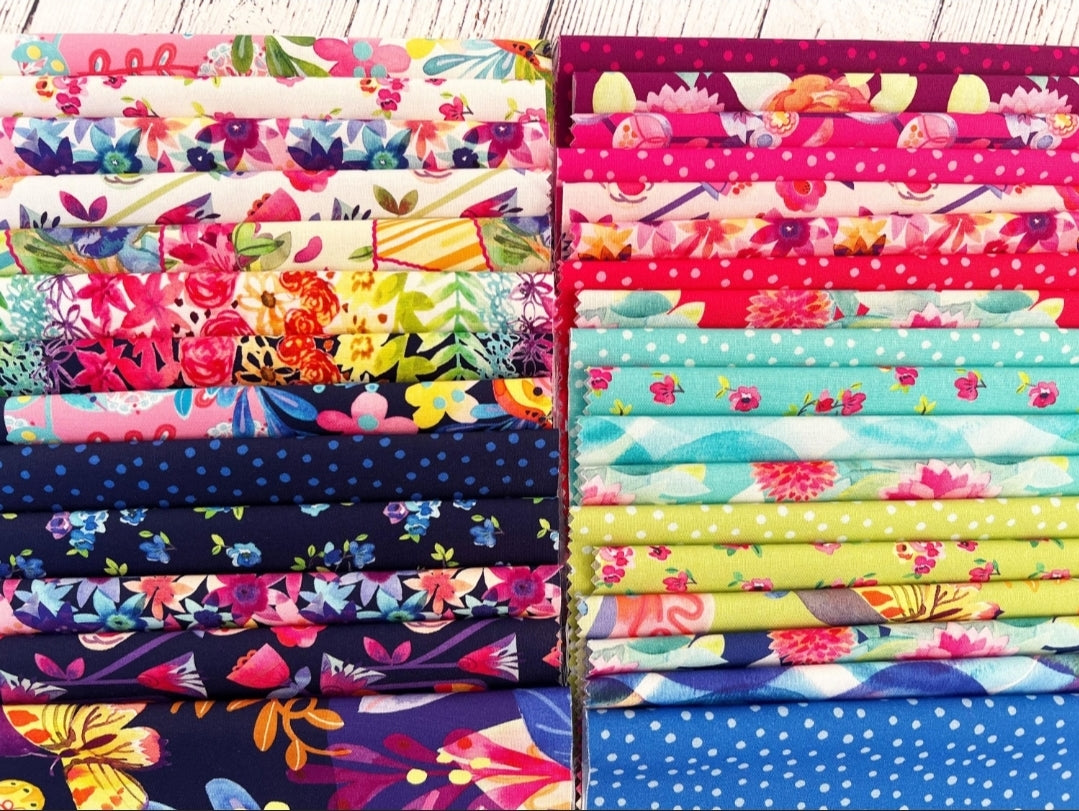 Flower Patches Jelly Roll by Amarilys Henderson for Moda Fabrics