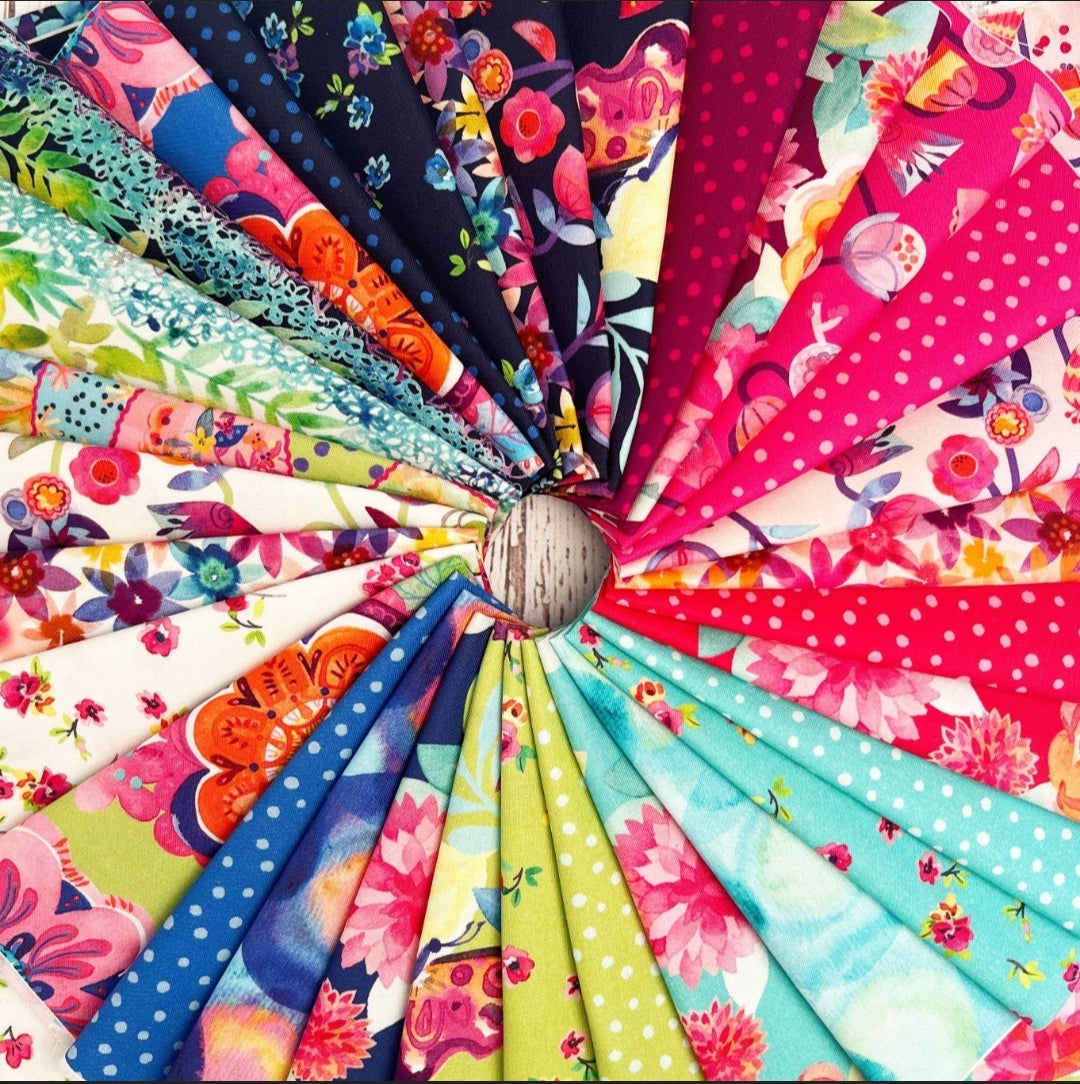 Flower Patches Jelly Roll by Amarilys Henderson for Moda Fabrics