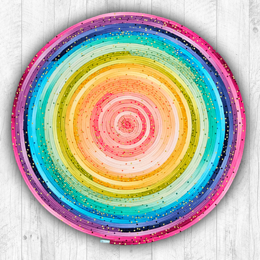 Ombre Rainbow Jelly-Roll Rug