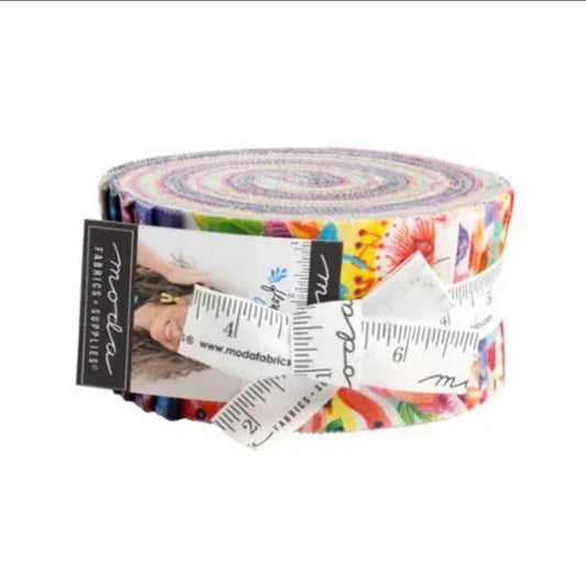 Flower Patches Jelly Roll by Amarilys Henderson for Moda Fabrics