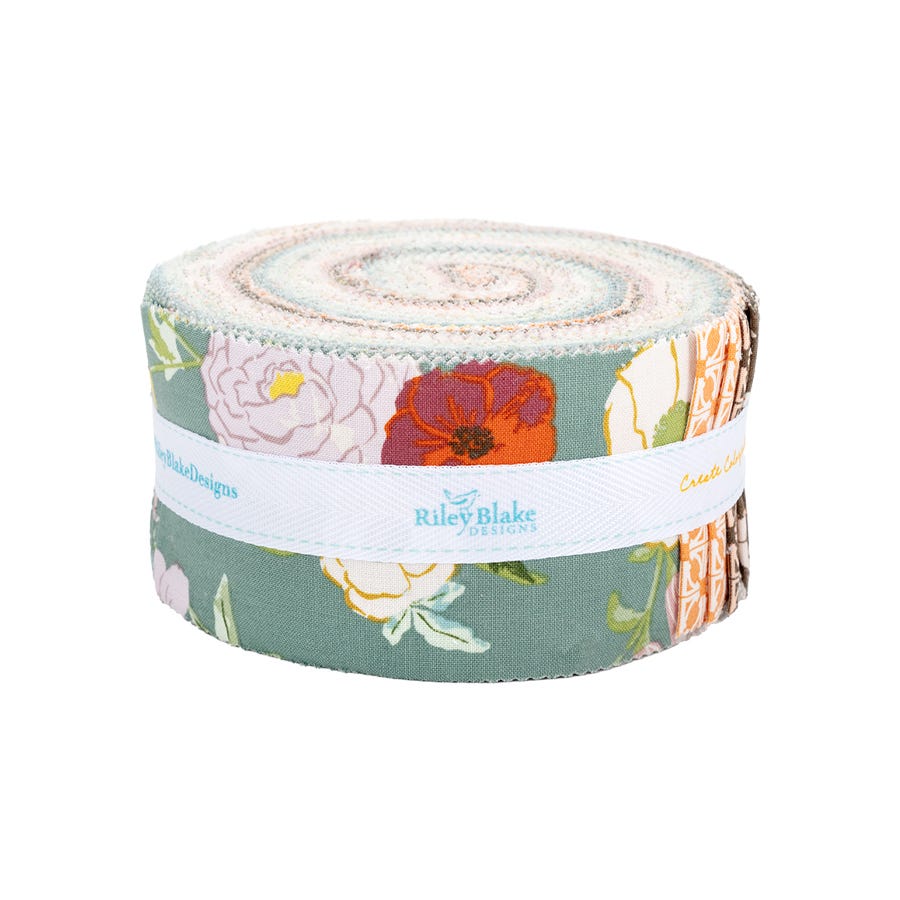 Winged Medley 2.5" Rolie Polie by Katherine Lenius for Riley Blake Designs