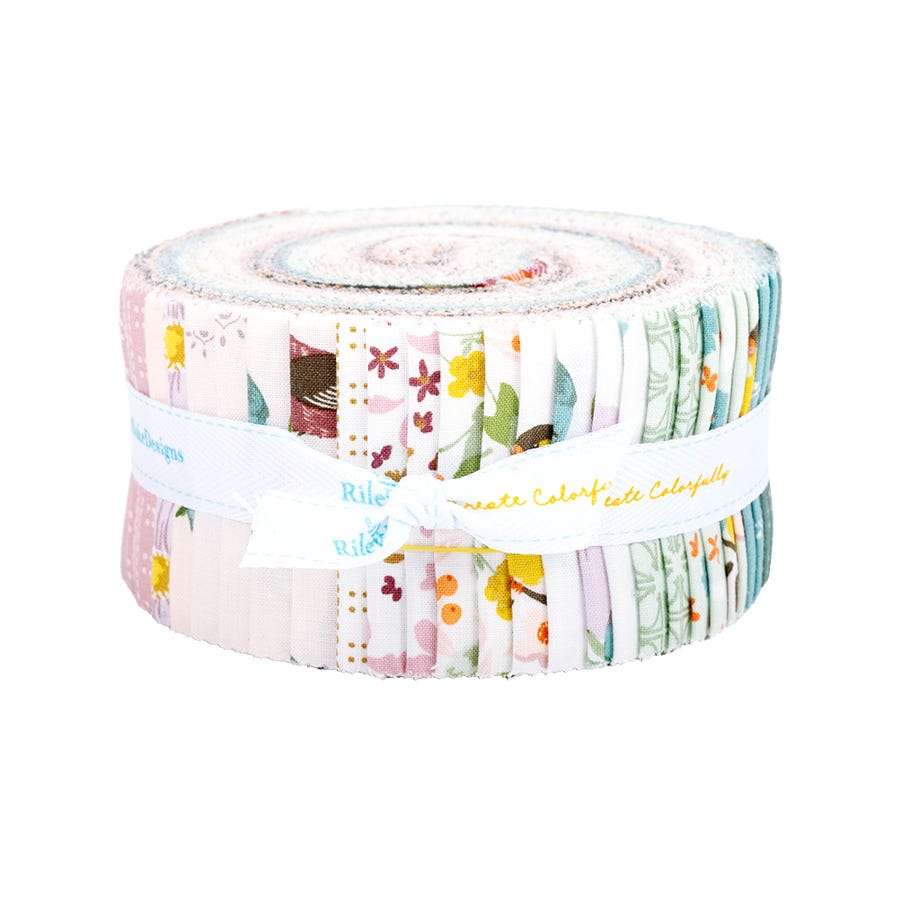 Winged Medley 2.5" Rolie Polie by Katherine Lenius for Riley Blake Designs