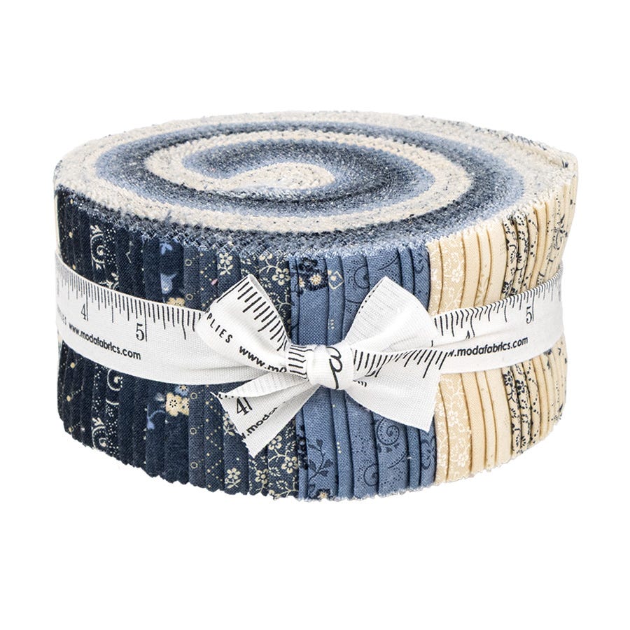 Bluebird's Nest Jelly Roll by Kansas Troubles Quilters for Moda Fabrics