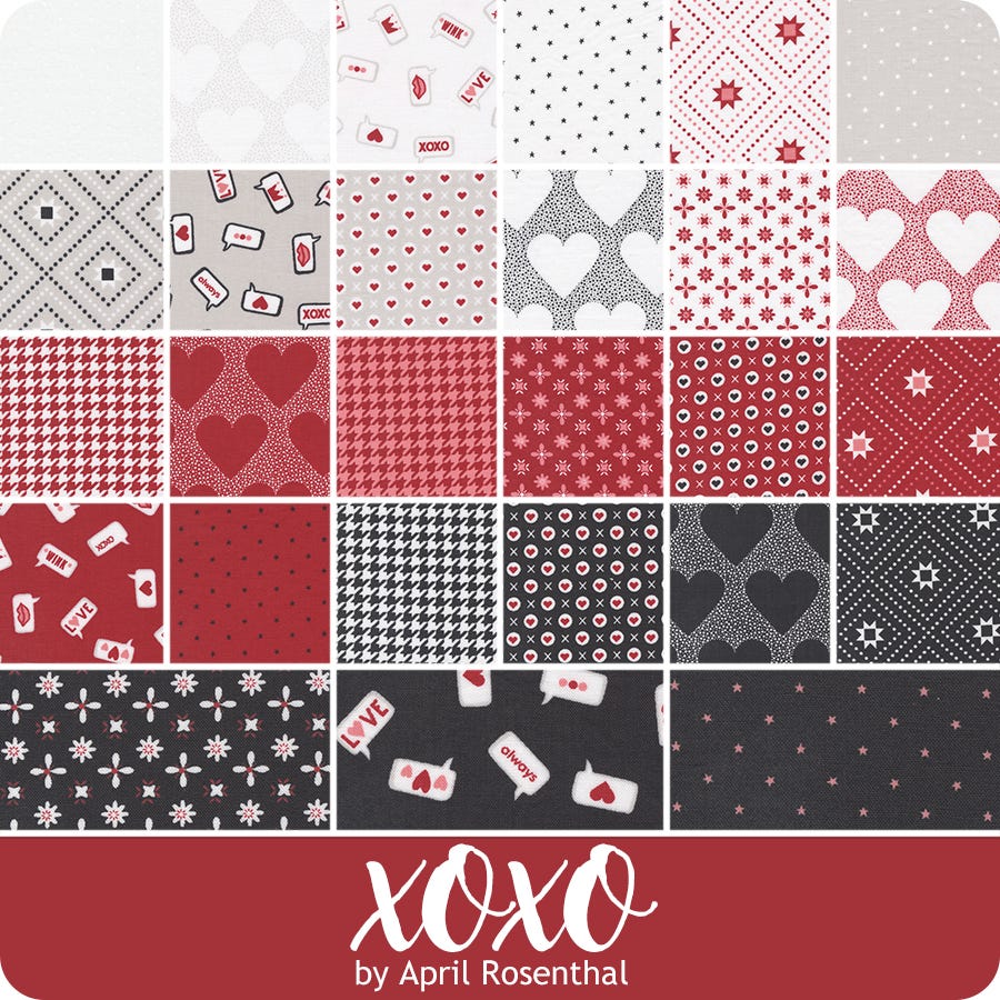 XOXO Jelly Roll by April Rosenthal for Moda Fabrics