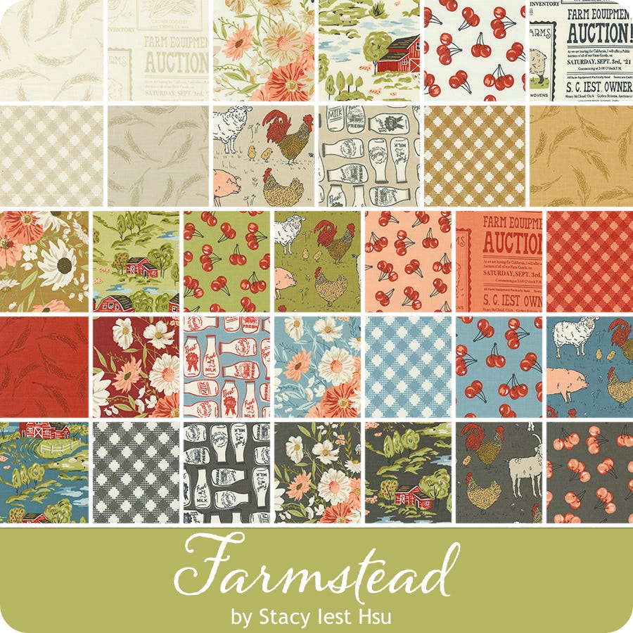 Farmstead Jelly Roll by 
Stacy Iest Hsu for Moda Fabrics