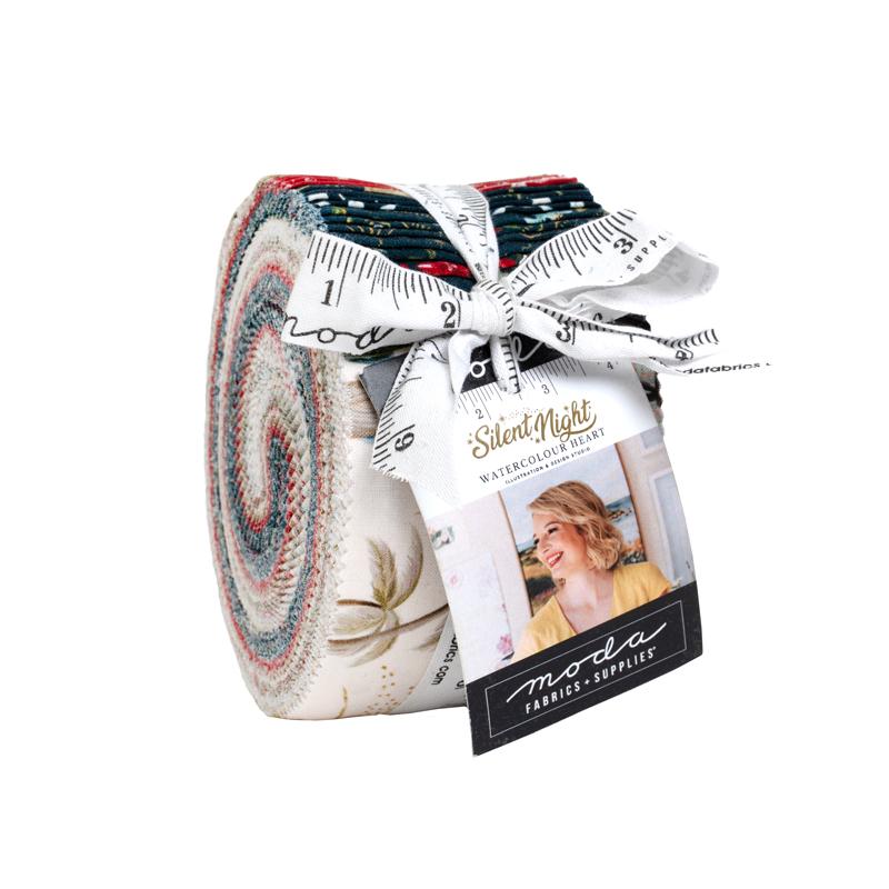 Silent Night Jelly Roll by  Watercolour Heart for Moda