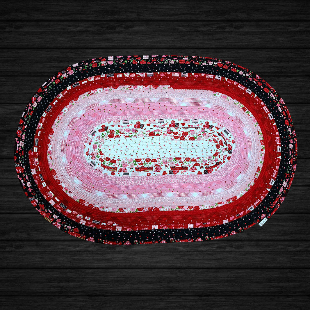 Completed JellyRoll Rugs uniquelymateo