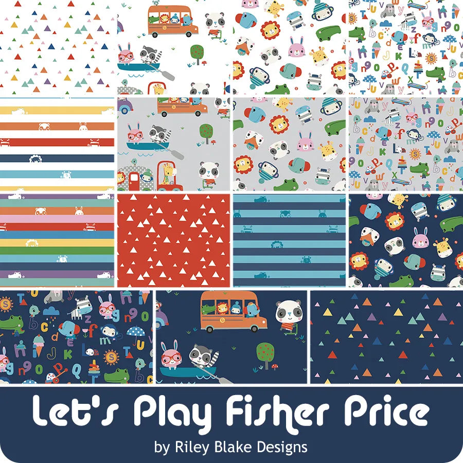 Let's Play Fisher-Price 2.5" Rolie Polie Riley Blake Designs